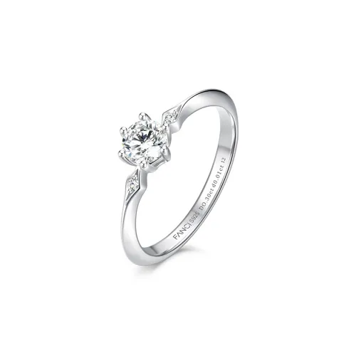 FANCI S925 Silver Inlay 0.1/0.3/0.5 Carat Lab-Grown Diamond Rings Women's