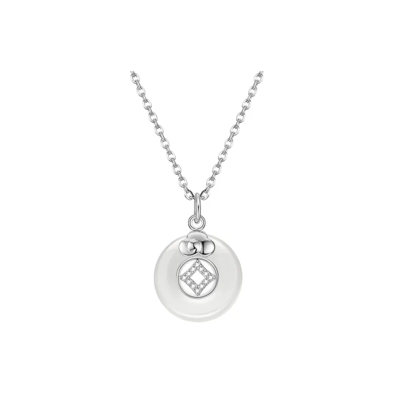 CHINA GOLD Chalcedony Jade Necklaces Women's-0