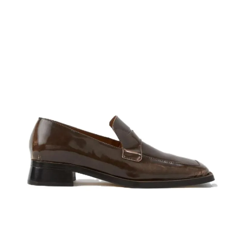 MIISTA Loafers 2.5cm Women's Brown-1
