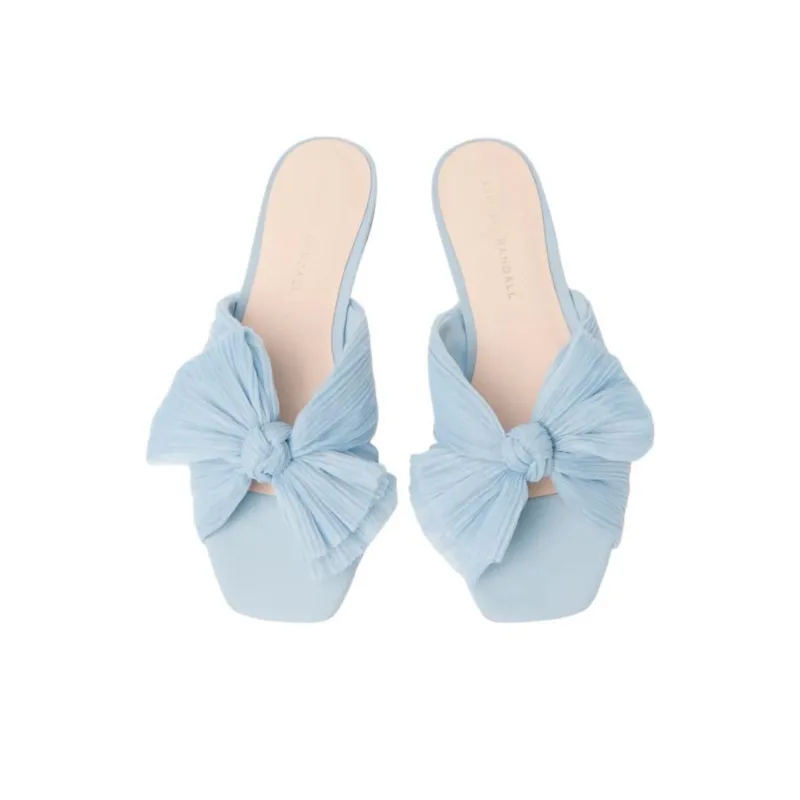 Loeffler Randall Slide Slippers Women's Blue-4