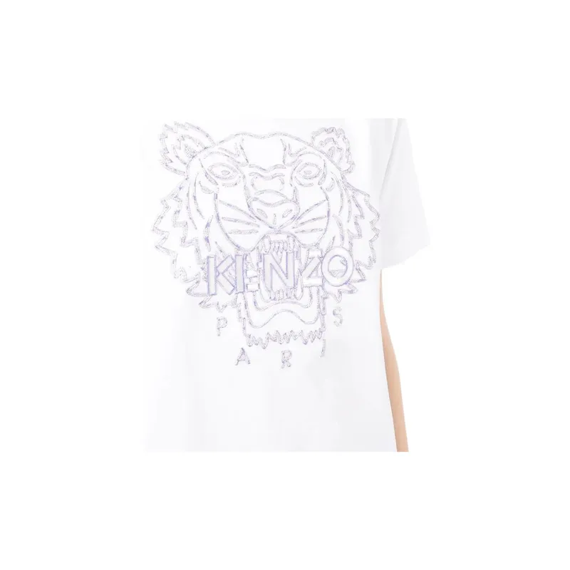 KENZO Classic Tiger Head T Shirt Women's White-2
