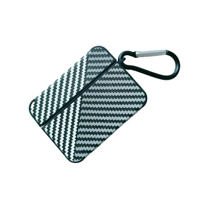 Baohuguang Compatible With AirPods 2/4/pro 2/1 TPU Square Creative Carbon Fiber Individual Niche Headphone Cases-11
