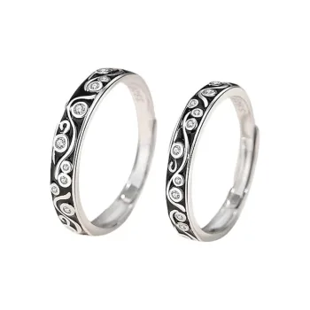 Chongqing Gold Store S925 Silver Rings Unisex Silver