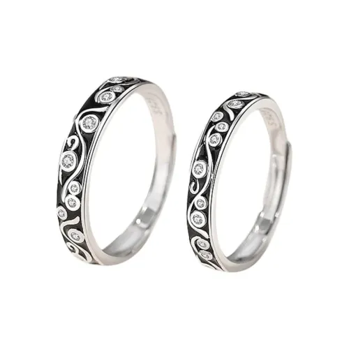 Chongqing Gold Store S925 Silver Rings Unisex Silver