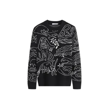 Dance With Wolves Sweater Men's Black