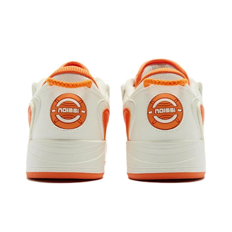 QIAODAN Egg Shoes Cushioning Wear Resistant Low Top Skateboard Shoes Men's Lime Ivory-3