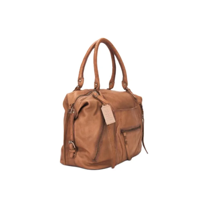 FREE PEOPLE Leather One Shoulder Handbags Small Size Women's Brown-2