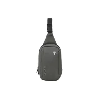 DESCENTE Nylon Crossbody Bag Sling Bag Small Size Men's Gray