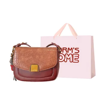 Worm's Home PU Crossbody Bag Women's Black/Brown/Coffee