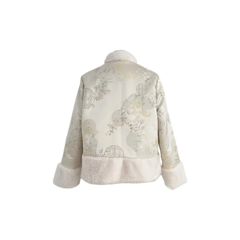 MRR&CO. Velvet feel Coat Women's White-1