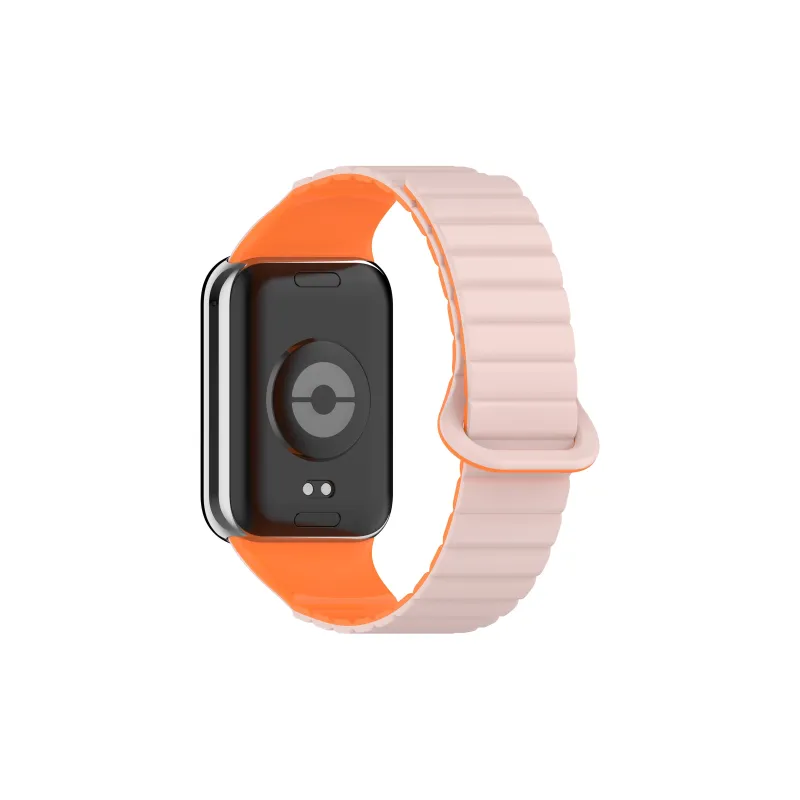 ZHENGGUANG Watch Band Xiaomi Red Beige Compatibility Silicone Material-4