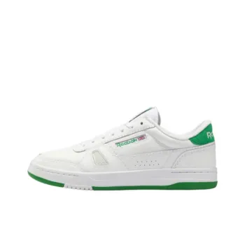 Reebok Lt Court Anti Slip Wear Resistant Low Top Skateboard Shoes Unisex White Green