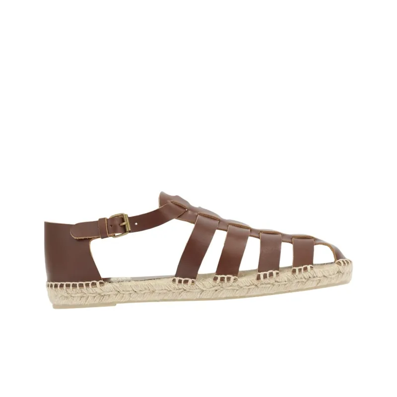 Castaner x ANCIENT GREEK SANDALS Samos Roman Sandals Men's Brown-1