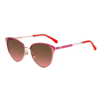 Kate Spade Metal Oval Sunglasses Women's Red