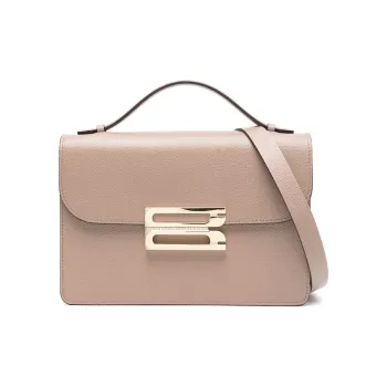 Victoria Beckham Cow Leather One Shoulder Handbag Regular Women's Almond Beige