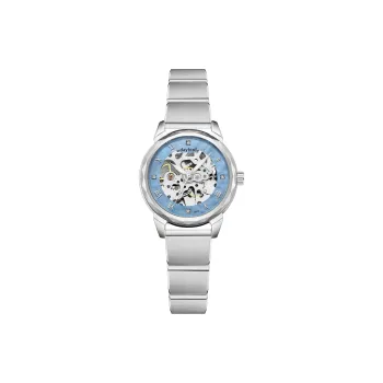 DAYBIRD Mechanical Movement Stainless Steel Watchband Watch Women's Watch Blue Dial