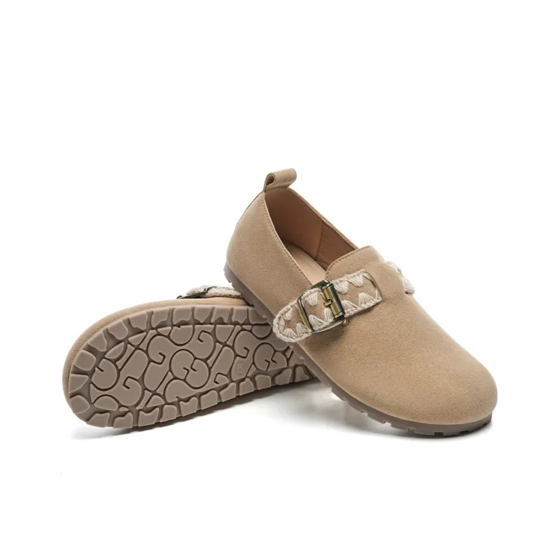 EBLAN Casual Single Shoes Women's Apricot-2