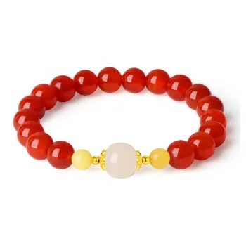 CHINA GOLD Agate Bracelets Women's