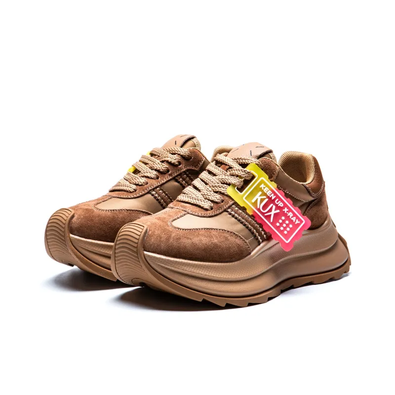 KUX Low-Top Casual Shoes Women's Brown-1