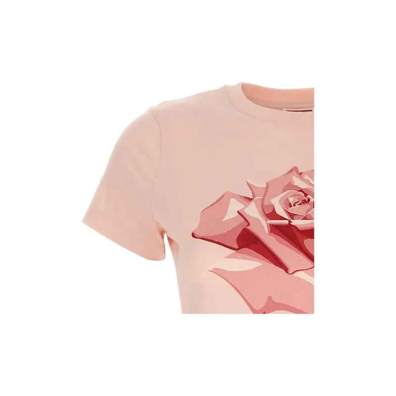 KENZO Rose Printed Crewneck T Shirt-2