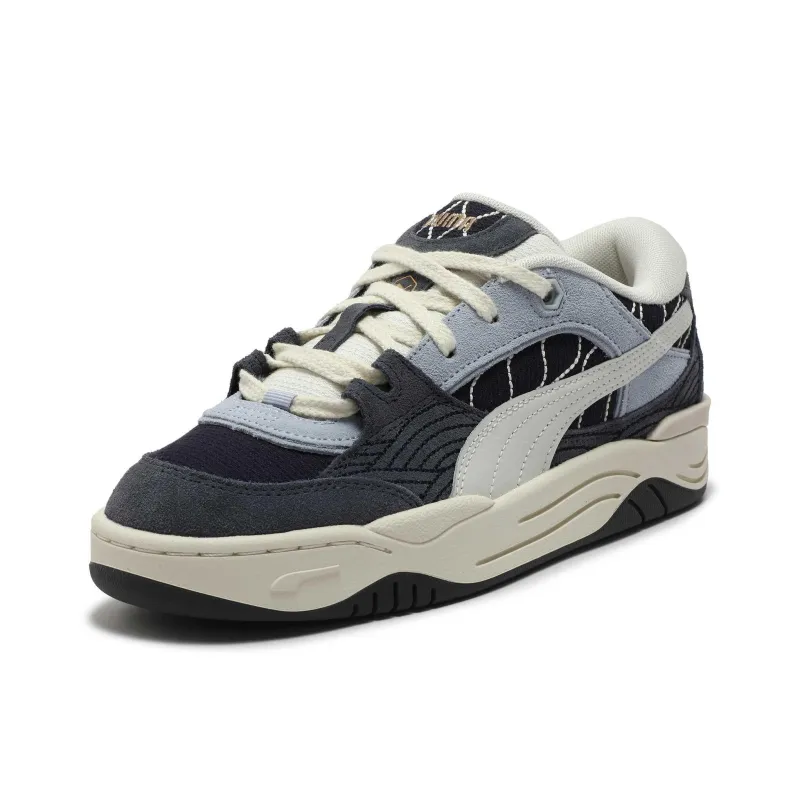 PUMA Lightweight And Breathable Low Top Skateboard Shoes Unisex Black Gray-2
