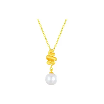 Yuanyanghuangjin Freshwater Pearl Necklaces Women's
