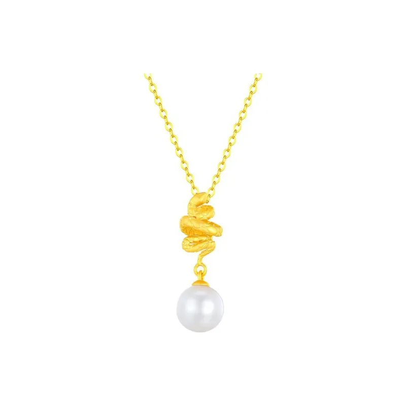 Yuanyanghuangjin Freshwater Pearl Necklaces Women's-0