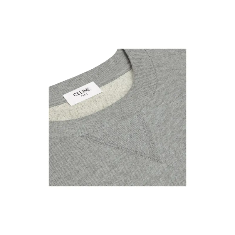 CELINE Loose Sweatshirt In Cotton Fleece-5