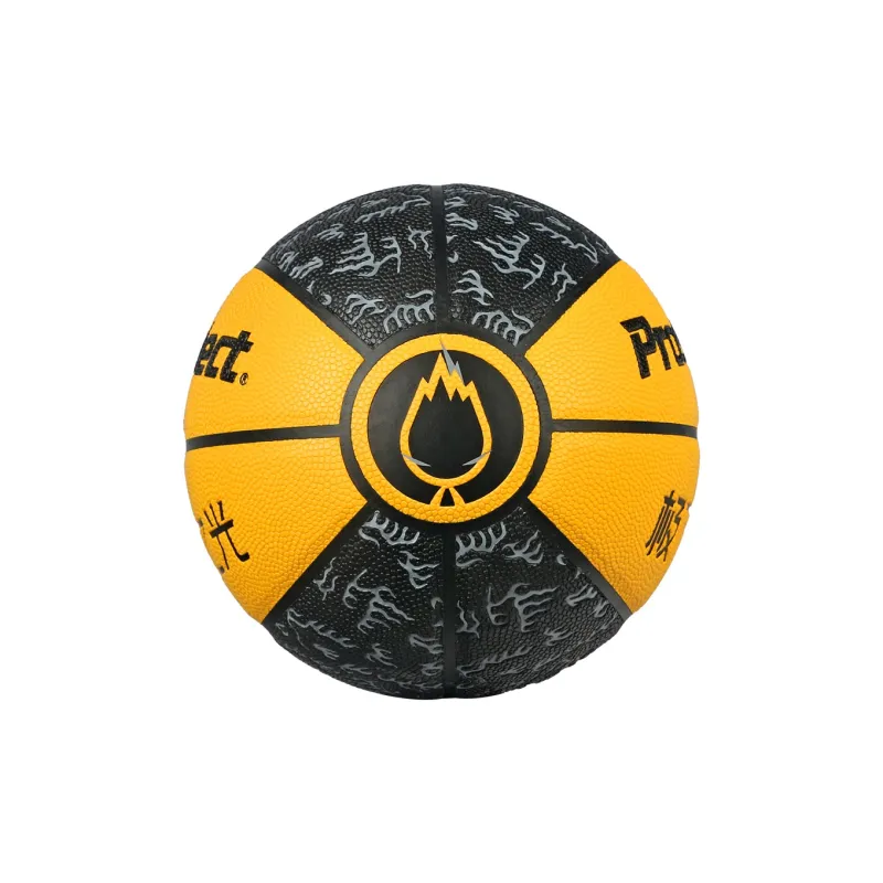 ProSelect PU Basketball Aurora Below, Black Yellow Size 5 Ball Training Competition Unisex-3