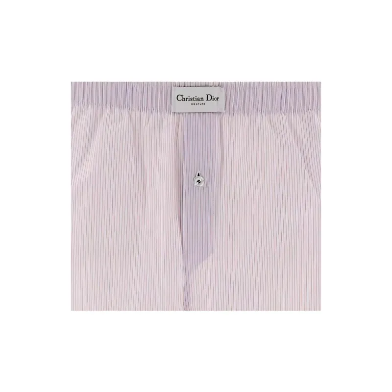 DIOR Logo Patch Striped Boxer Shorts-2