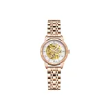 Rose Gold Steel Band White Dial