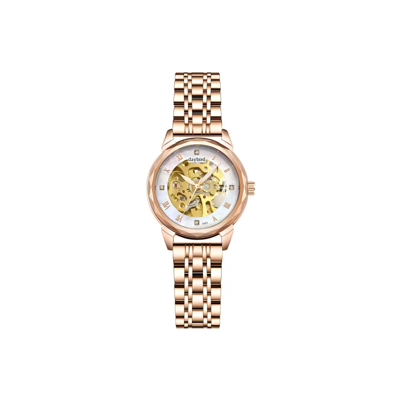 DAYBIRD Automatic Mechanical Movement Watch Women's Watch Cut-Out Dial-0