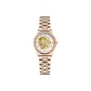 Rose Gold Steel Band White Dial
