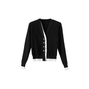 Late White Knitwear Women's Black