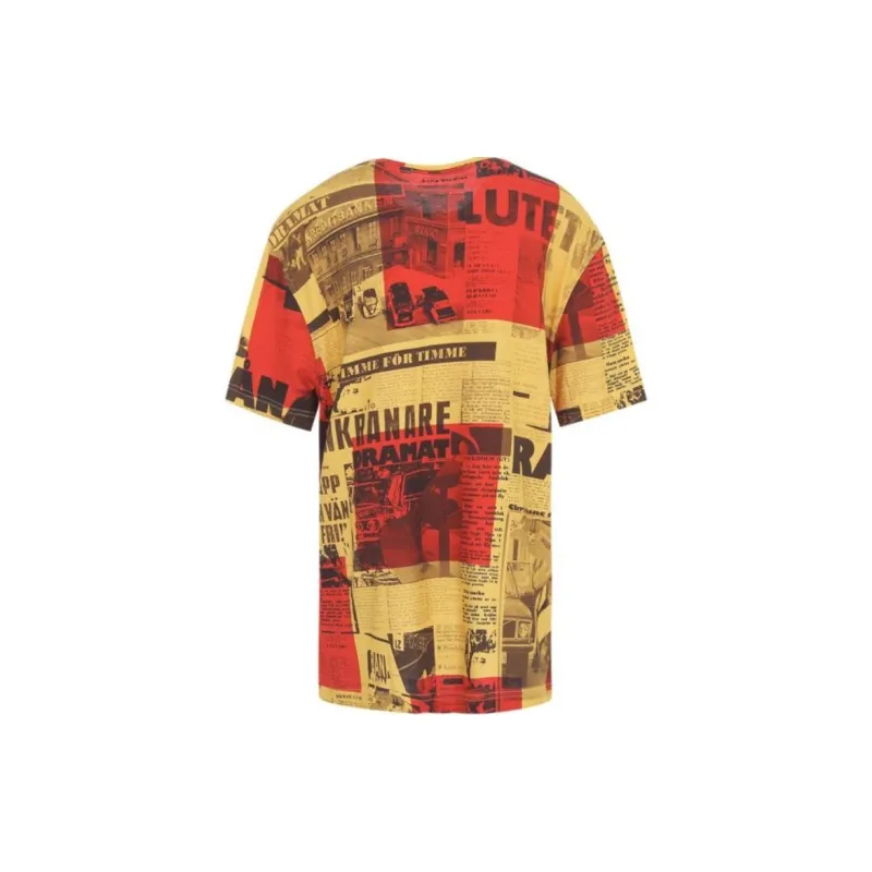 Acne Studios T Shirt Men's Red Yellow-1