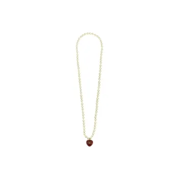Valentino Metal, Enamel, Glass Beads Necklaces Women's White