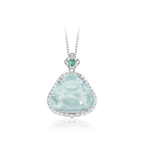GUANFEI Ice Glutinous Jadeite Necklaces Women's