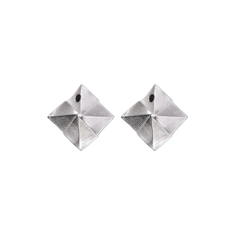 GITHA 925 Sterling Silver Stud Earrings Unisex-0