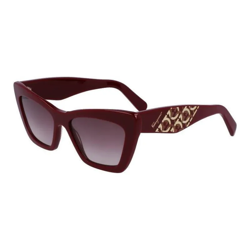 FERRAGAMO Plastic Cat Eye Sunglasses Women's Red-0