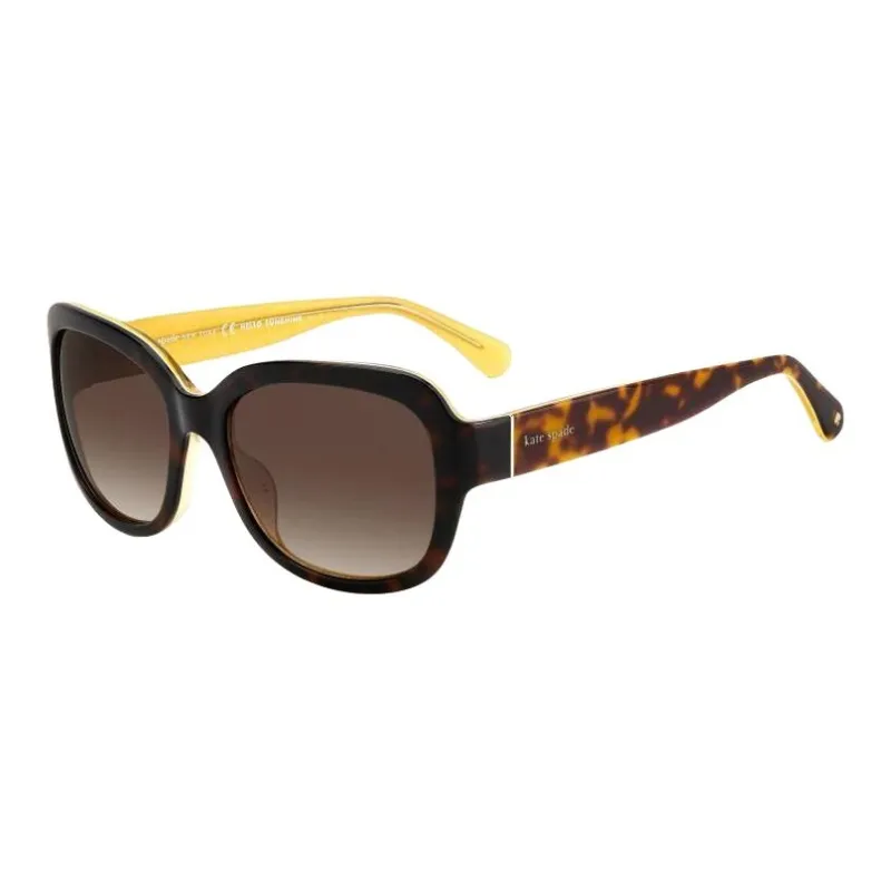 Kate Spade Acetate Oval Sunglasses Women's Brown-0