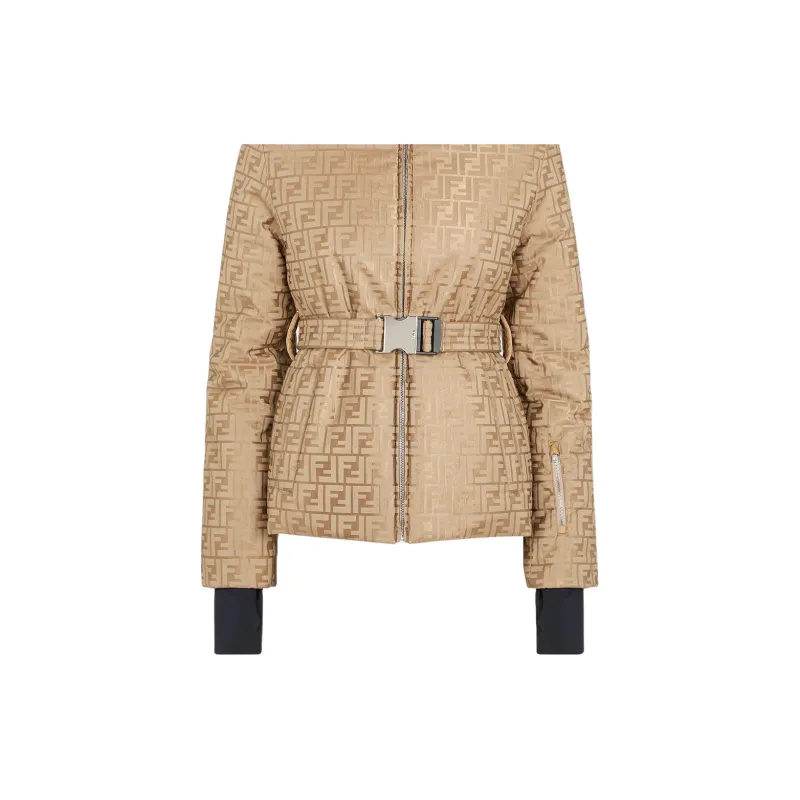 FENDI Ski Belted Monogrammed Jacket-3