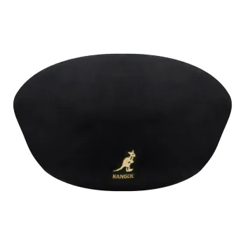 KANGOL Logo Embroidered Wool Beret Black