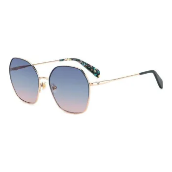 Kate Spade Metal Irregular Shape Sunglasses Women's Gold
