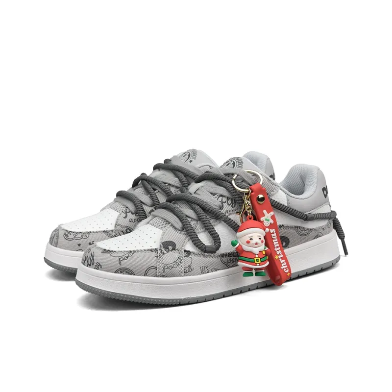 DoraemonA Box Limited Edition Puffy Shoes Low-Top Skateboard Shoes Unisex-389