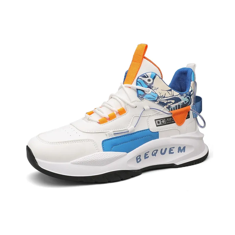 Swinsger Cushioning Slip-Resistant Breathable Grip High-Top Basketball Shoes Men's-1