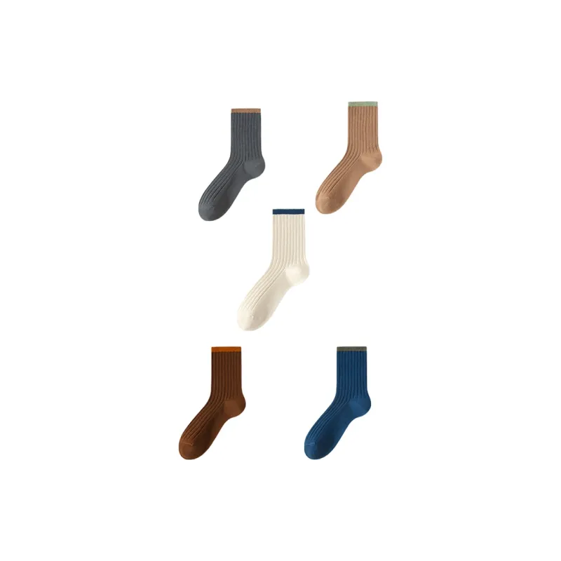 Caramella Mid Calf Socks Men's Combo Set-7