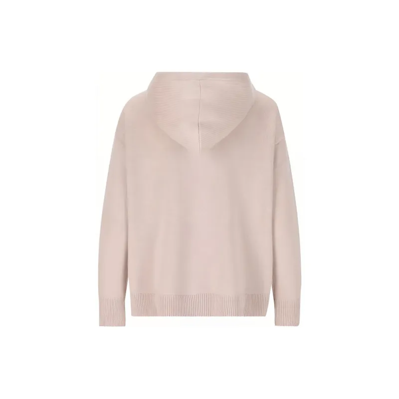 'S MAX MARA Logo Embellished Knitted Hoodie-1
