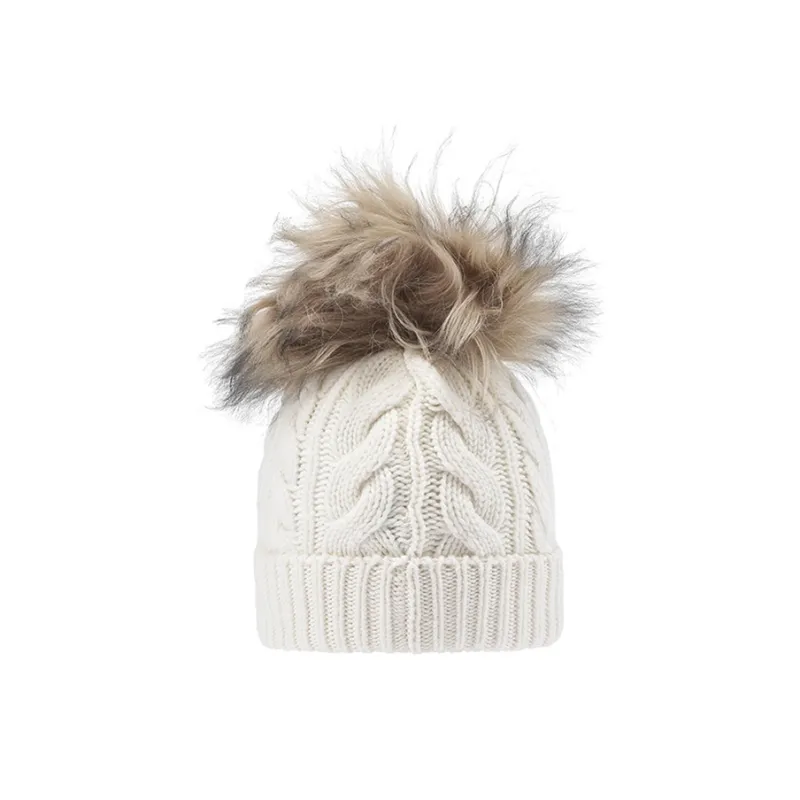 Moncler Pompom Knit Beanie Hat-4