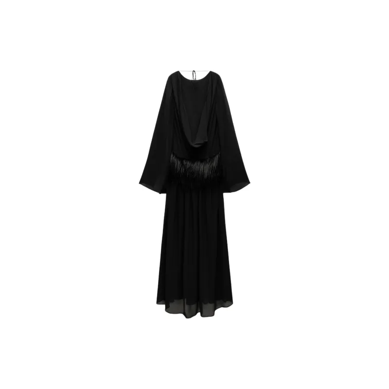 ZARA Long Sleeved Dresses Women's Black-1