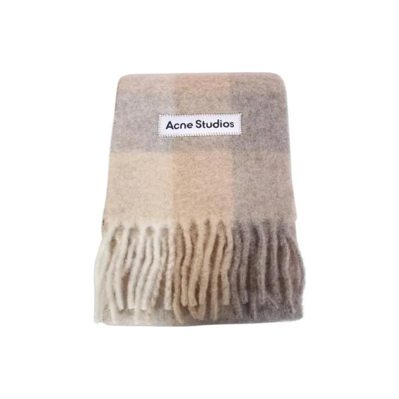 Acne Studios Knit Scarves Men's Khaki-0